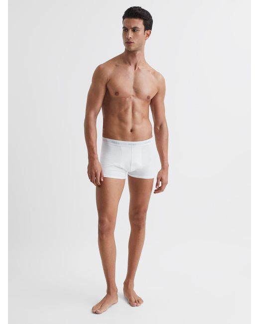 Reiss Heller - White Three Pack Of Cotton Blend Boxers, L for men