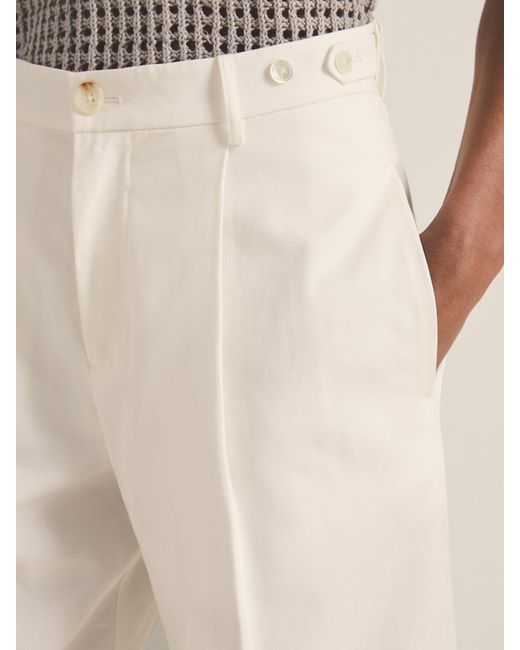 Reiss Natural Les 100 Ciels Wide Leg Trousers