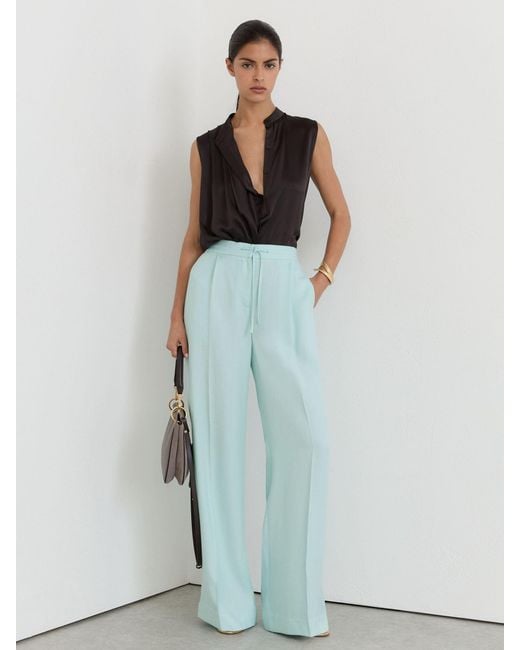 Reiss Multicolor Wide-Leg Drawstring Trousers
