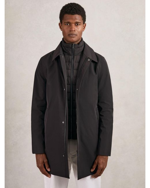 Reiss Natural Removable Gilet Hybrid Overcoat for men