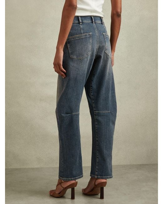 Reiss Blue Mahni Jeans Cotton Plain