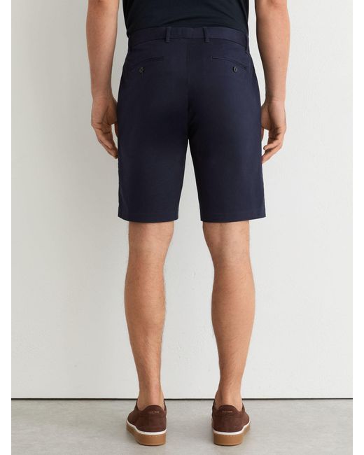 Reiss Blue Wicket - Navy Regular Length Casual Chino Shorts, 30 for men