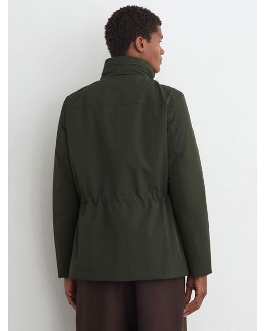 Reiss Green Four-Pocket Hooded Jacket With Removable Gilet for men