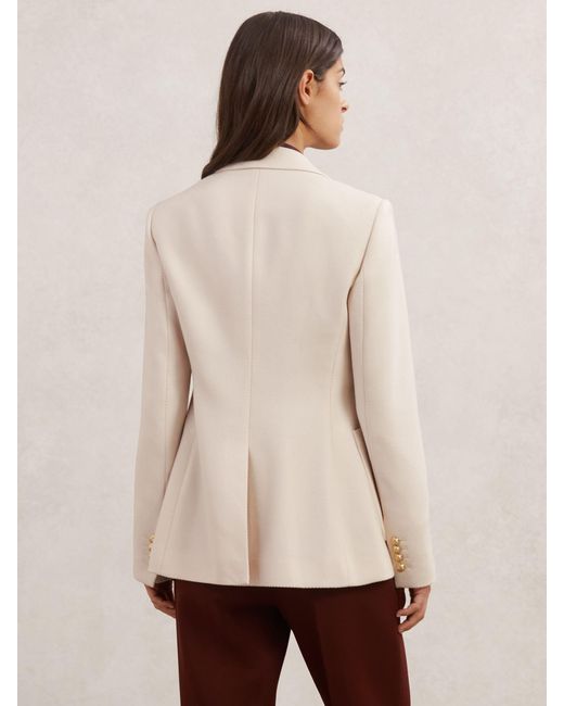 Reiss Natural Wool-Blend Single-Breasted Blazer