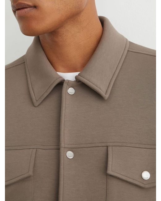 Reiss Multicolor Premium Interlock Twin-Pocket Overshirt for men