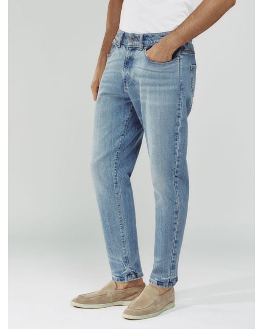 Reiss Multicolor Relaxed-Fit Cropped Jeans for men