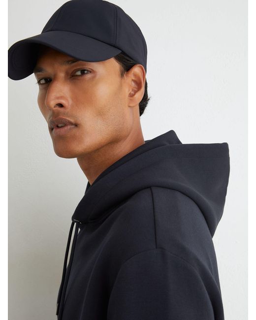 Reiss Blue Premium Interlock Hoodie for men