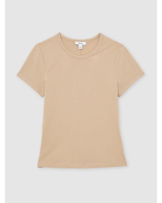 Reiss Natural Stretch-Cotton Crew-Neck T-Shirt