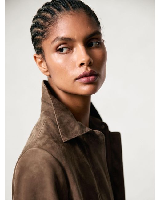 Reiss Natural Drew Cropped Jacket