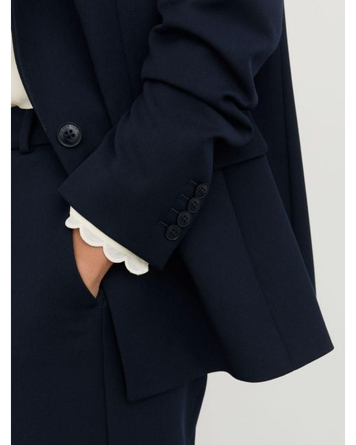 Reiss Blue Gabi Single Button Blazer