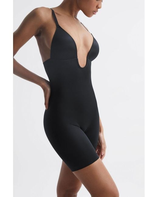 Spanx Suit Your Fancy Plunge Low-Back Mid-Thigh Bodysuit - Bergdorf Goodman