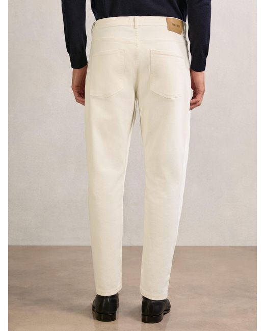 Reiss White Relaxed-Fit Cropped Jeans for men