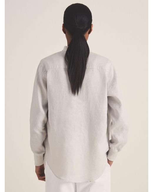 Reiss Natural Les 100 Ciels Linen Shirt