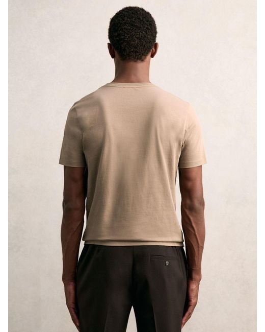 Reiss Natural Cotton Crew-Neck T-Shirt for men