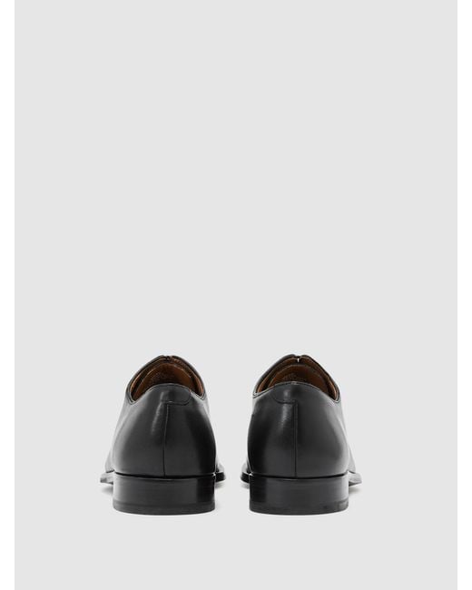Reiss Mead - Black Leather Lace-up Shoes, Us 8 (uk 7) for men
