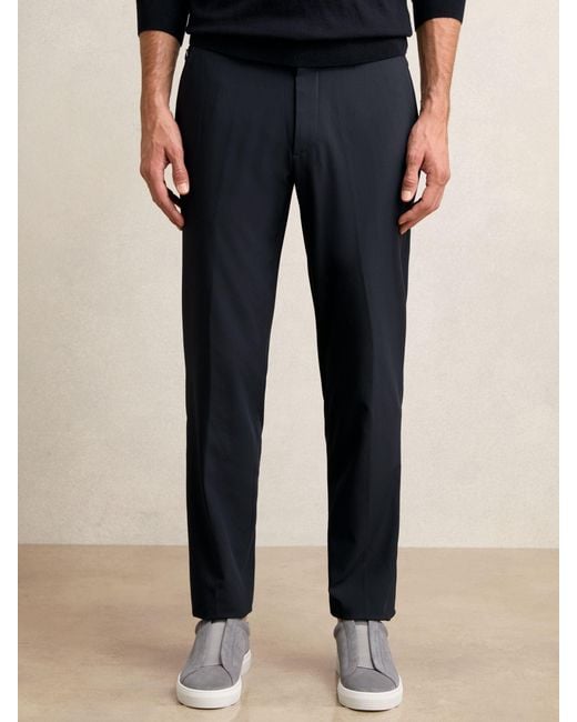 Reiss Blue Technical Drawstring Trousers for men