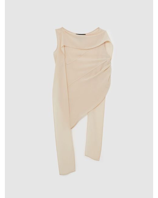 Reiss Natural Royal Ballet Panel Shell Top