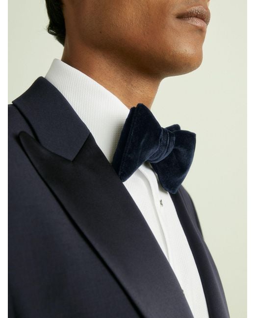 Reiss Black Hike - Navy Velvet Bow Tie, One for men
