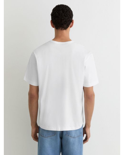 Reiss Blaikie - White Airwater-cotton Relaxed-fit T-shirt, M for men