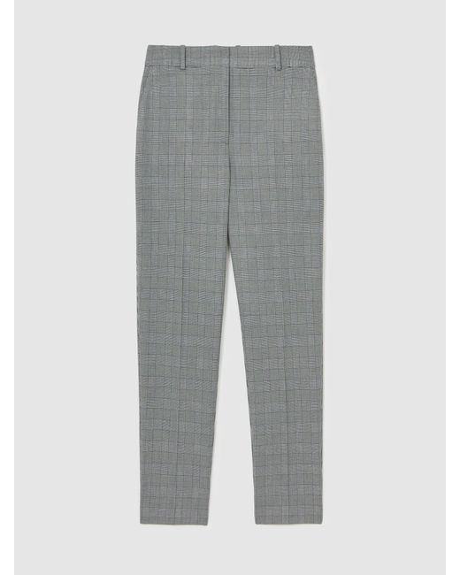 Reiss Natural Check Slim-Fit Suit Trousers