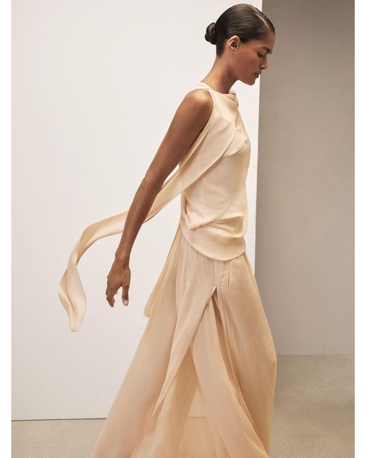 Reiss Natural Royal Ballet Panel Shell Top