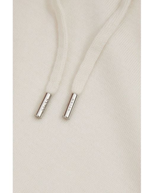 Reiss Natural Holland - Snow Merino Wool Drawstring Hoodie, S for men