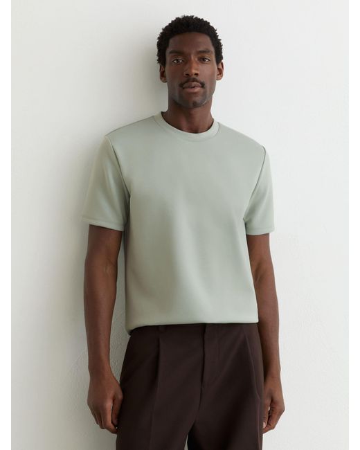 Reiss Bradley - Mint Green Premium-interlock Modern-fit T-shirt, Xl for men