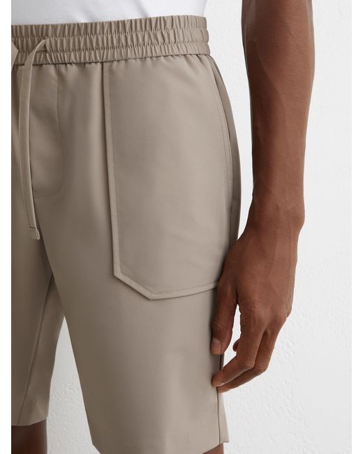 Reiss White Ascend Technical Drawstrings for men