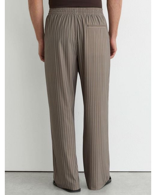 Reiss Multicolor Stripe Drawstring Relaxed-Fit Trousers for men