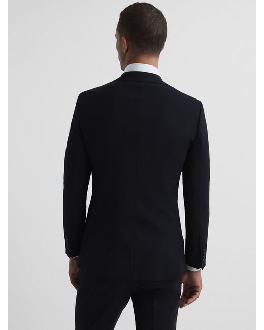 Reiss Gray Modern Fit Travel Blazer for men