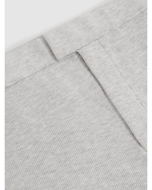 Reiss Natural Tapered Fit Knitted Trousers for men