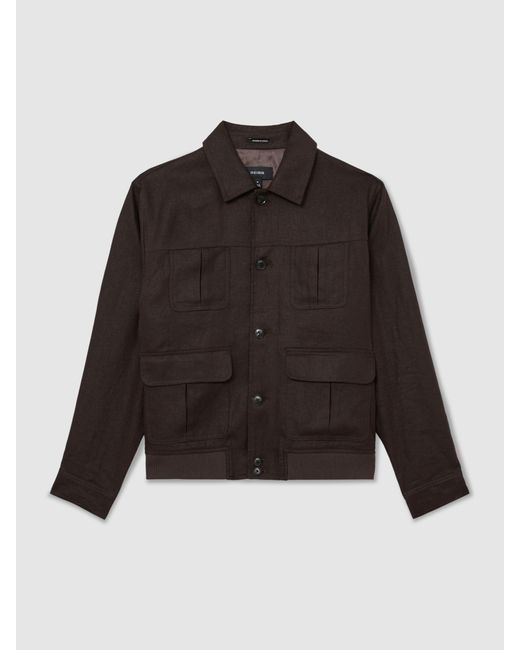 Reiss Multicolor Linen Four-Pocket Jacket for men