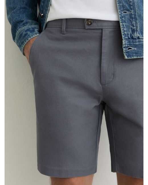 Reiss Short - Airforce Blue Dobby Short Cotton-piqué Shorts, 30 for men