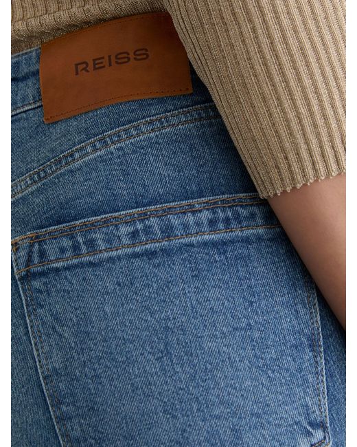 Reiss Aubrey - Mid Blue Slim Straight-leg Jeans, 25w X 33l (uk 25 L)