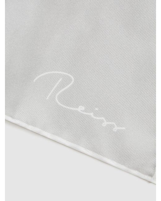 Reiss Gray Ceremony Pocket Square for men