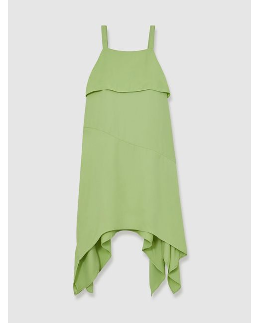 Reiss Green Frilled Sleeveless Dress, Size: 13-14 Years