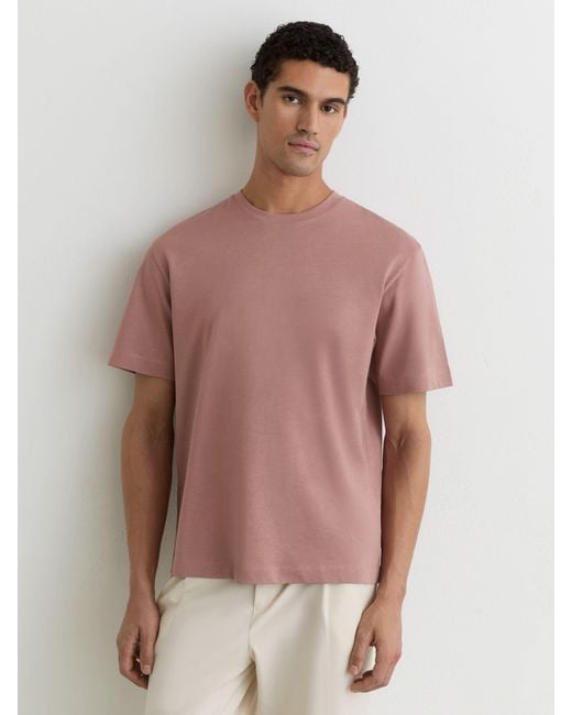 Reiss Multicolor Cotton Pigment-Dyed Relaxed-Fit T-Shirt for men