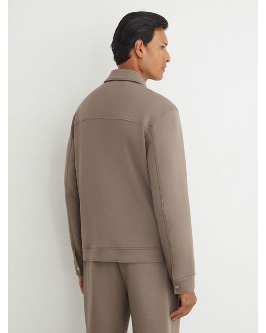 Reiss Multicolor Premium Interlock Twin-Pocket Overshirt for men