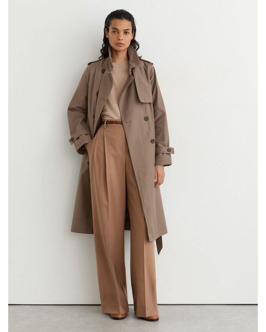 Reiss Natural Hooded Insert Trench Coat