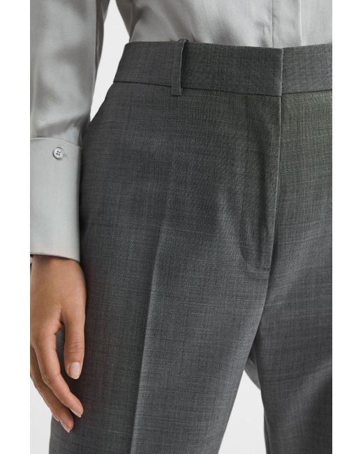 Reiss Gray Layton - Grey Slim Fit Wool Blend Suit Trousers