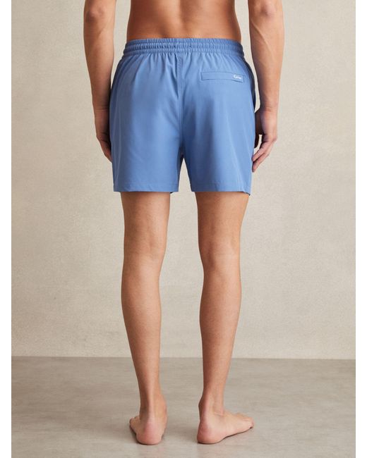 Reiss Blue Drawstring Swim Shorts for men