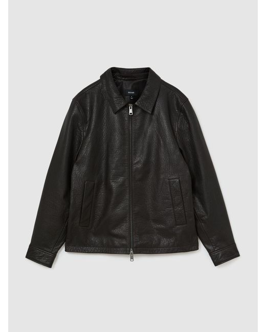 Reiss Black Ortega - Dark Brown Jacket, L for men