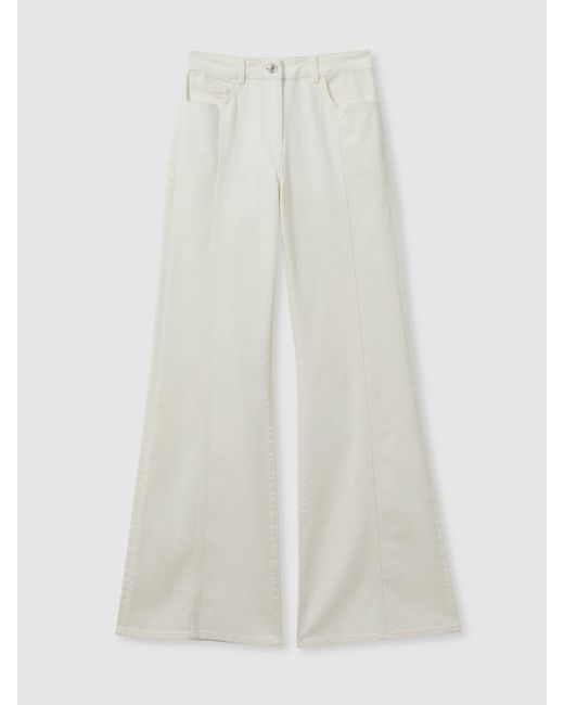 Reiss Natural Petite Juniper Flared Jeans