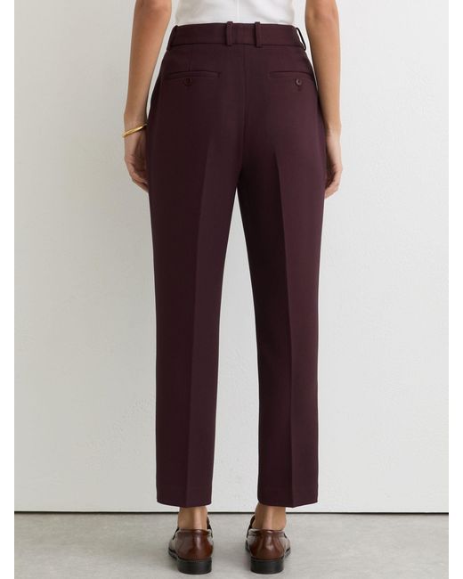 Reiss Purple Slim-Fit Suit Trousers