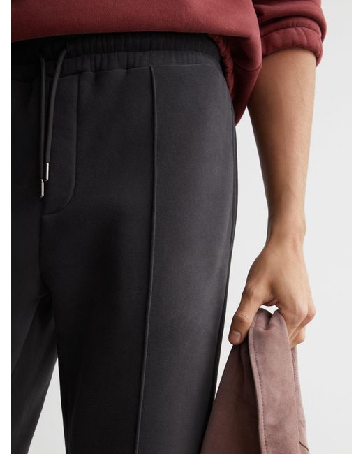 Reiss Red Cotton-Blend Drawstring Joggers for men
