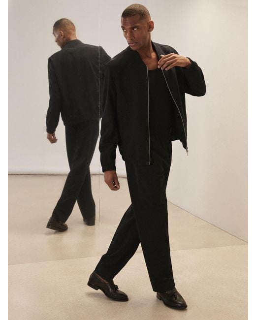 Reiss Finale - Black | Royal Ballet Wide-leg Trousers, 34 for men