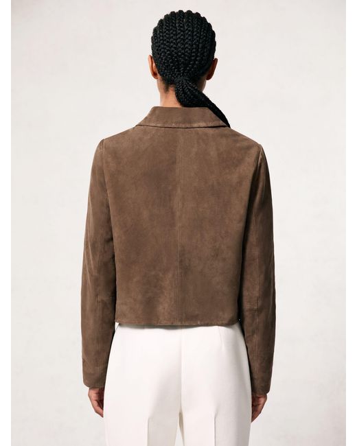 Reiss Natural Drew Cropped Jacket