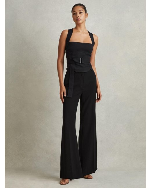 Reiss Black Callie Top Plain
