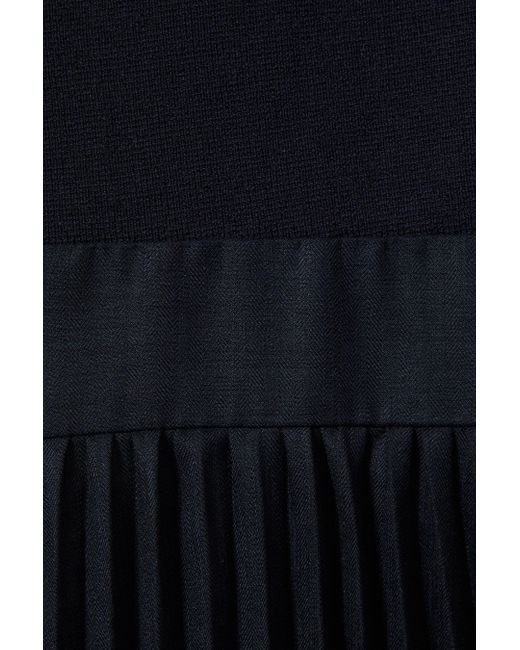 Reiss Blue Marnie - Navy Knit Hybrid Midi Dress, Xs