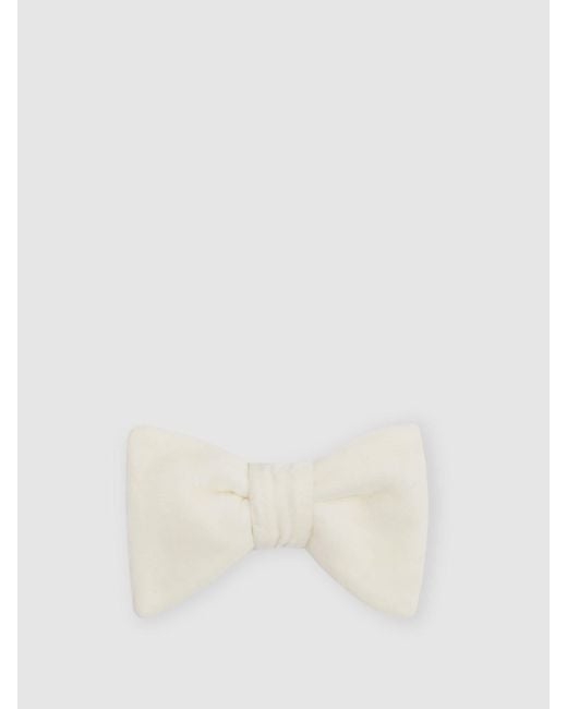Reiss Natural Hike Velvet Bow Tie for men